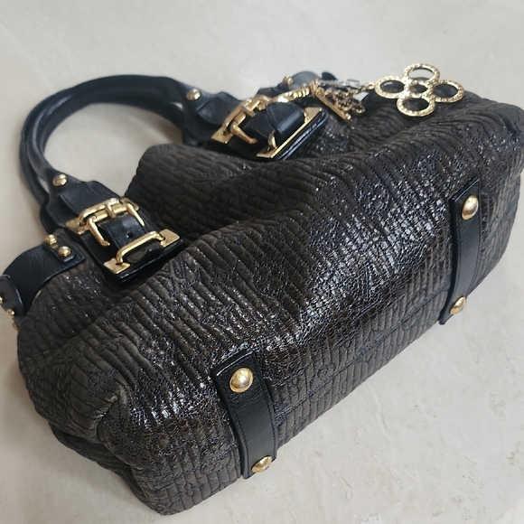 Louis Vuitton Motard Bike bag year 2007 Elegant Black Handbag with Gold Accents - Picture 5 of 10